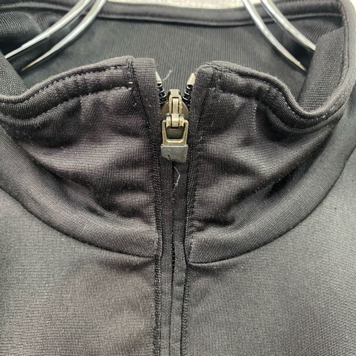 古着 used　～00s　NIKE　ナイキ　長袖トラックジャケット　フルジップジャージ　ワンポイントロゴ　黒　ブラック　Sサイズ