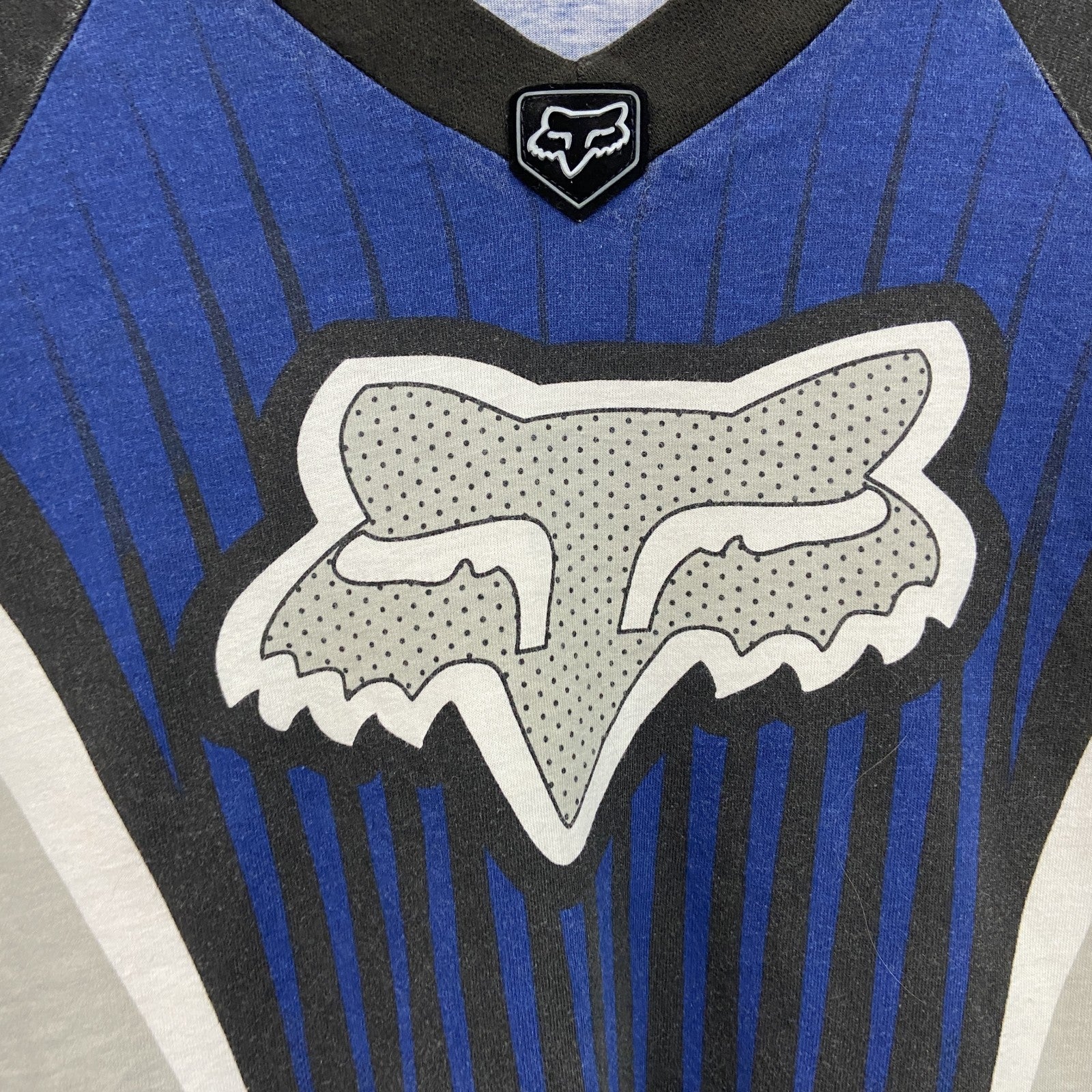 FOX Racing　フォックスレーシング　モトクロスジャージ　長袖Tシャツ/ロンT　青　ブルー　XLサイズ