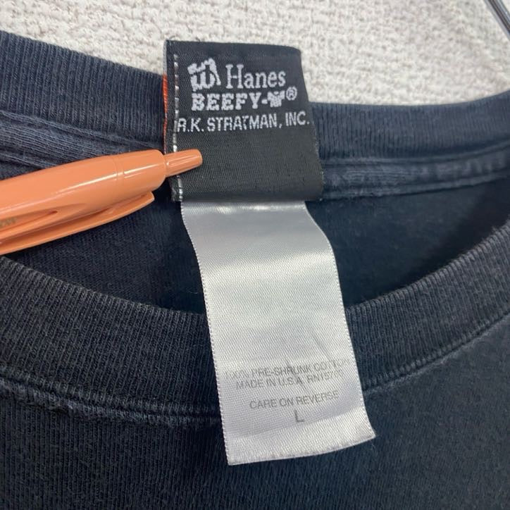 00s　HARLEY DAVIDSON　ハーレーダビッドソン　長袖両面プリントTシャツ　黒　ブラック　Lサイズ