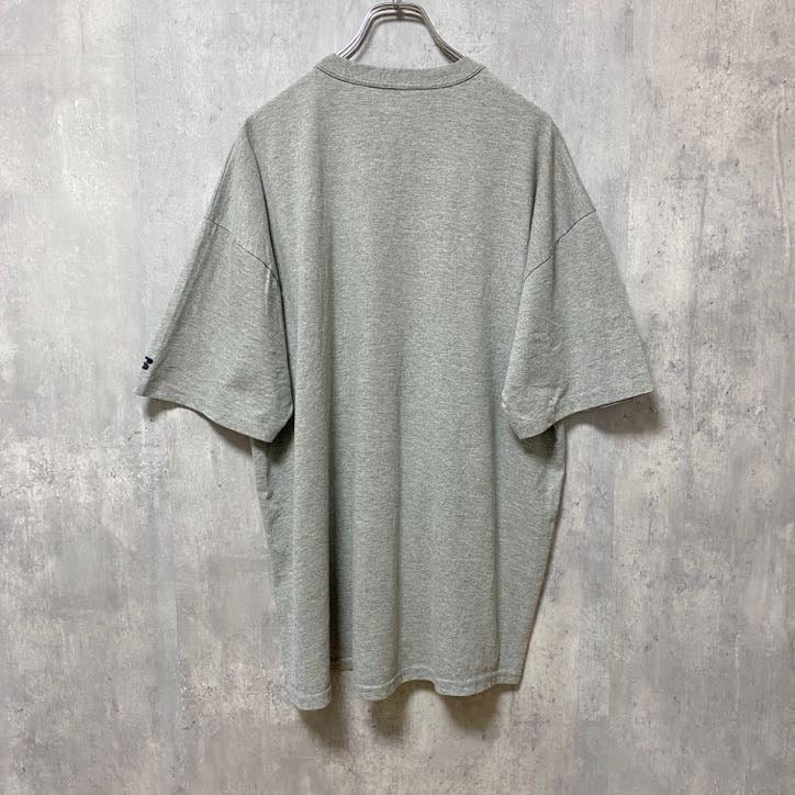 古着 used　RUSSELL　ラッセル　リンカーン大学　半袖カレッジロゴプリントTシャツ　グレー　レトロデザイン　XLサイズ