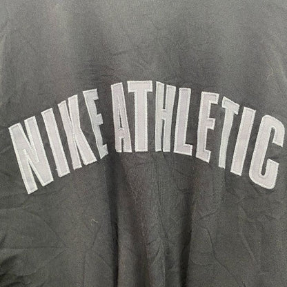 古着 used　～00s　NIKE　ナイキ　長袖トラックジャケット　フルジップジャージ　ワンポイントロゴ　黒　ブラック　Sサイズ