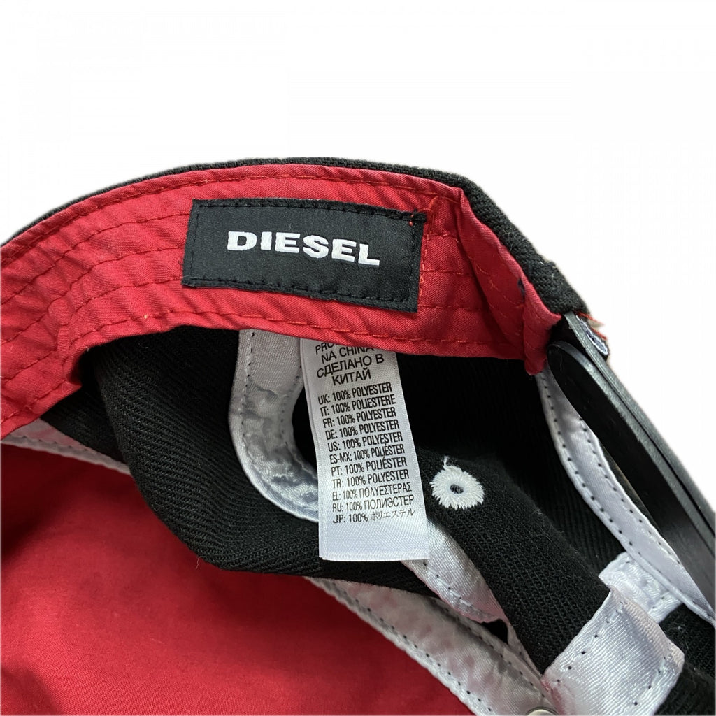 DIESEL　ディーゼル　6パネルキャップ　ベースボールキャップ　黒　ブラック　11サイズ
