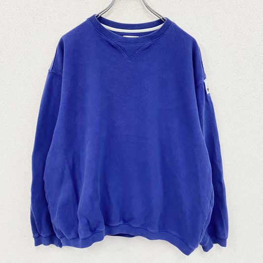 90s　adidas　アディダス　EQUIPMENT　スウェット/トレーナー　ヴィンテージ　青　ブルー　Lサイズ