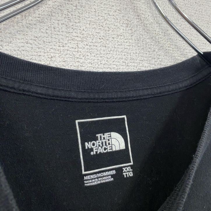 古着 used　THE NORTH FACE　ザ・ノースフェイス　半袖プリントTシャツ　ボックスロゴ　黒　ブラック　XXLサイズ