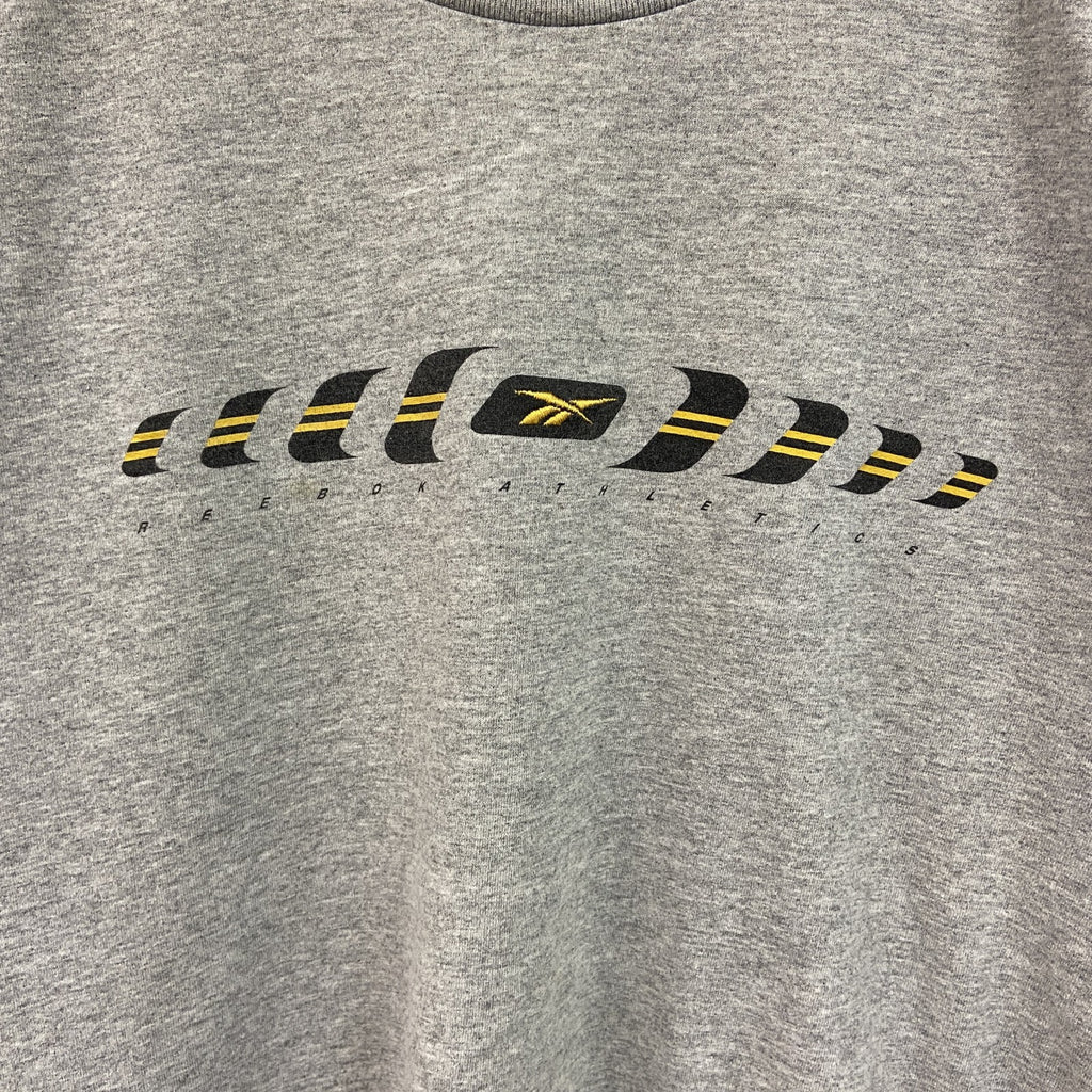 Reebok　リーボック　半袖ロゴプリントTシャツ　グレー　灰色　XLサイズ