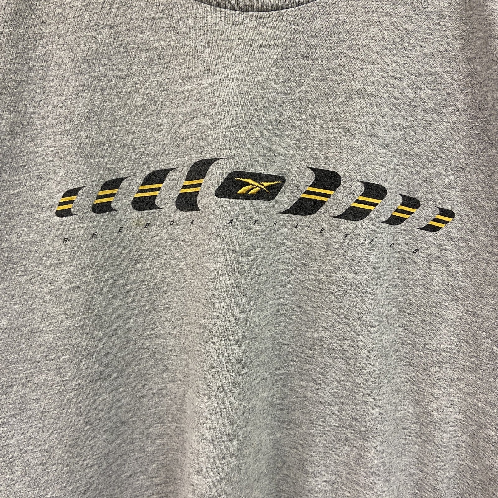 Reebok　リーボック　半袖ロゴプリントTシャツ　グレー　灰色　XLサイズ