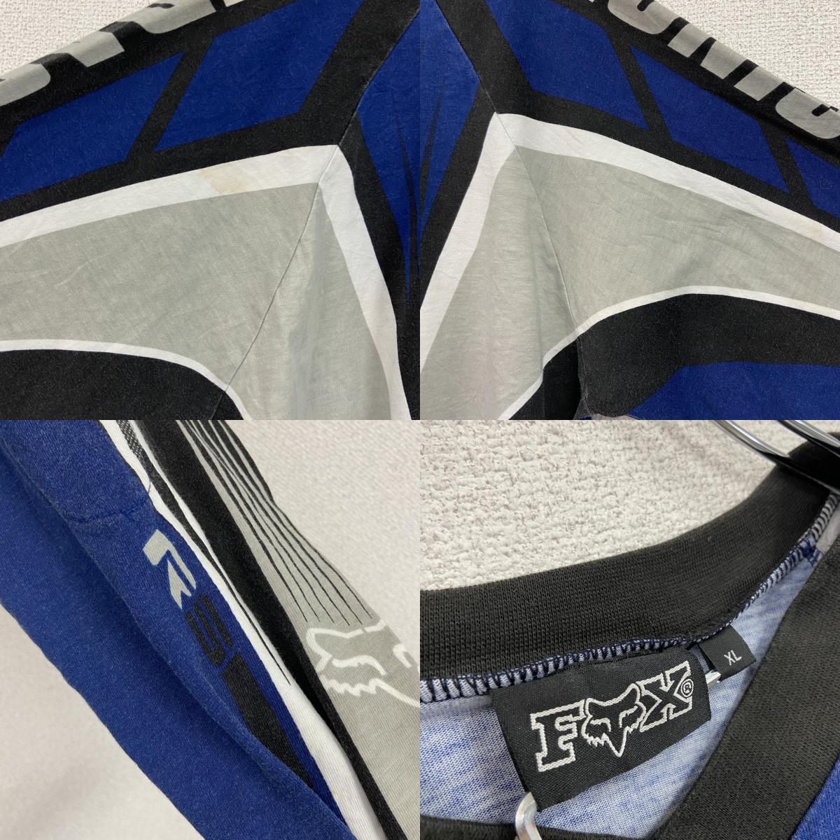 FOX Racing　フォックスレーシング　モトクロスジャージ　長袖Tシャツ/ロンT　青　ブルー　XLサイズ