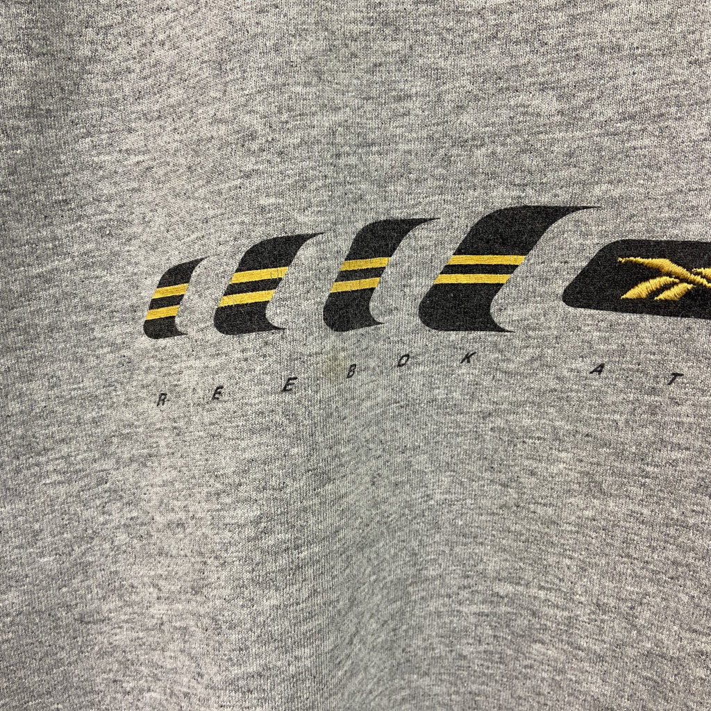 Reebok　リーボック　半袖ロゴプリントTシャツ　グレー　灰色　XLサイズ
