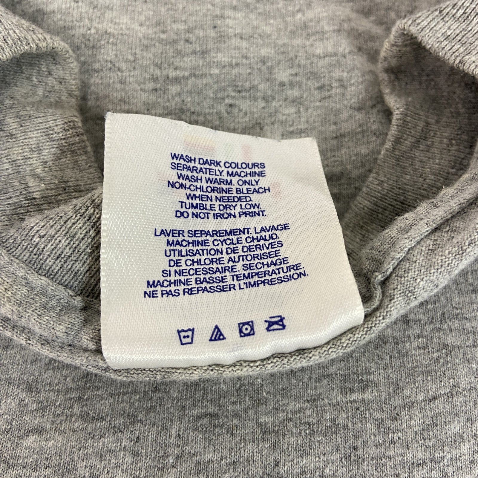 Reebok　リーボック　半袖ロゴプリントTシャツ　グレー　灰色　XLサイズ