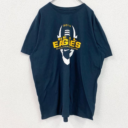 古着 used　NIKE　ナイキ　半袖両面プリントTシャツ　イーグルス　クルーネック　黒　ブラック　XXLサイズ