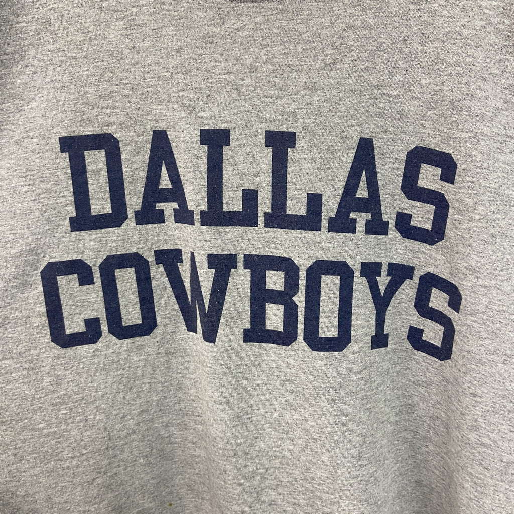 Reebok　リーボック　NFL　Dallas Cowboys　半袖プリントTシャツ　クルーネック　灰色　グレー　2XLサイズ