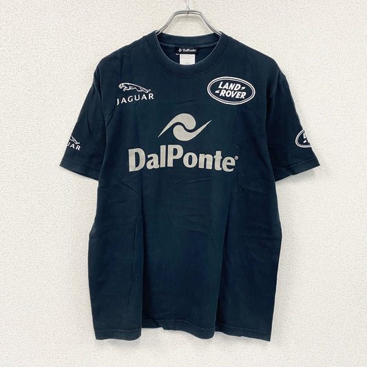 DalPonte　ダウポンチ　半袖プリントTシャツ　紺　ネイビー　Lサイズ