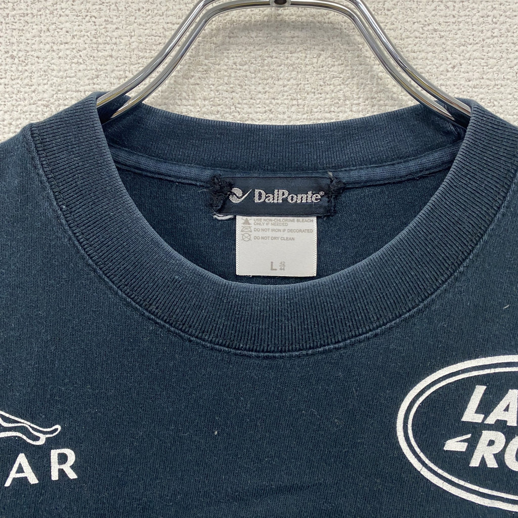 DalPonte　ダウポンチ　半袖プリントTシャツ　紺　ネイビー　Lサイズ
