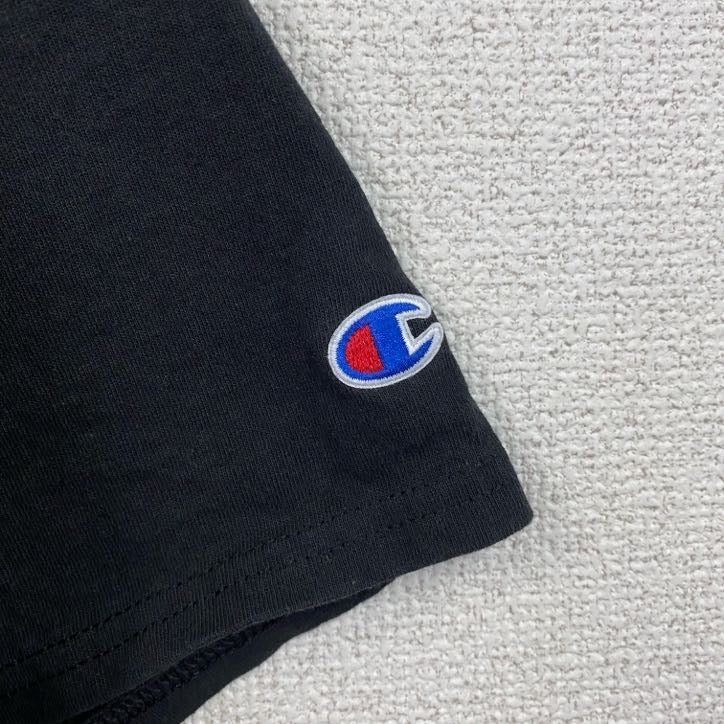 古着 used　Champion　チャンピオン　半袖プリントTシャツ　NHL　ウィンタークラシック　黒　ブラック　Lサイズ