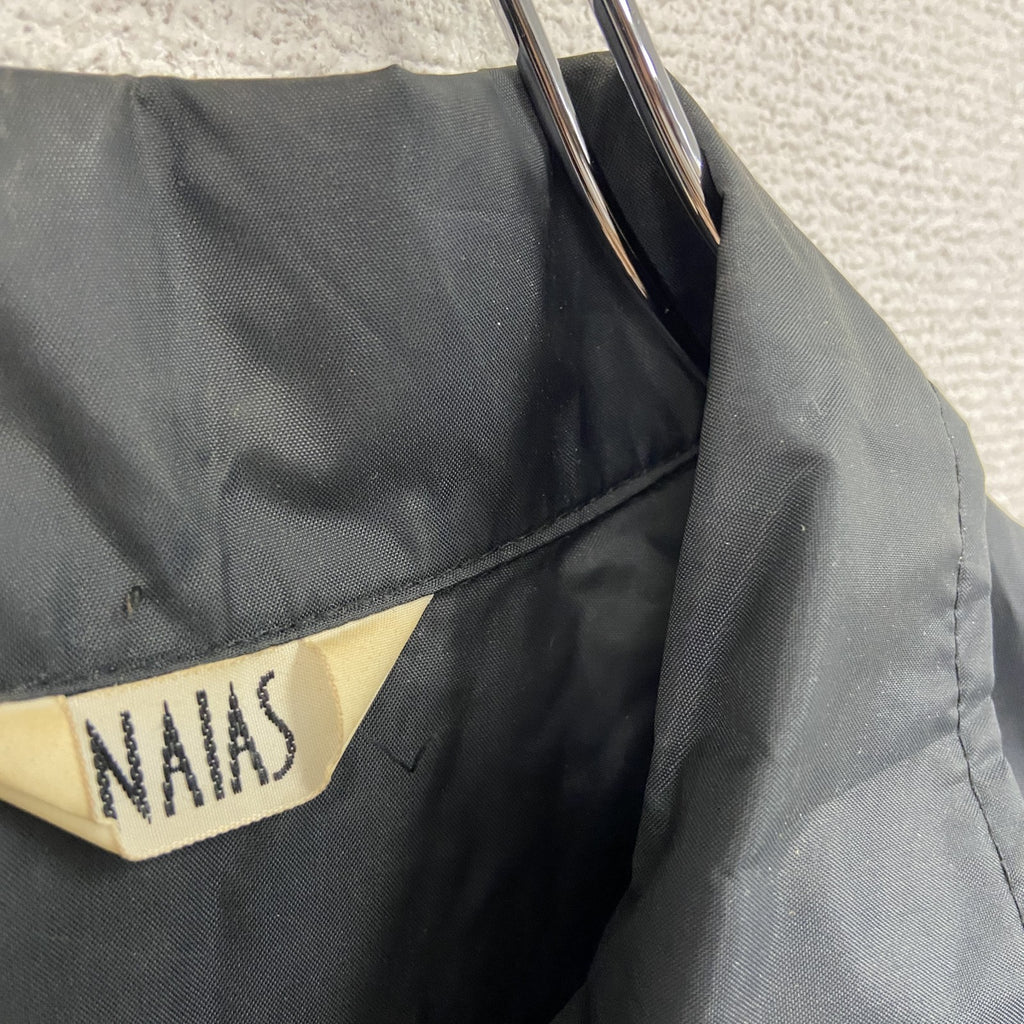 NAIAS　コーチジャケット/ナイロンジャケット　黒　ブラック