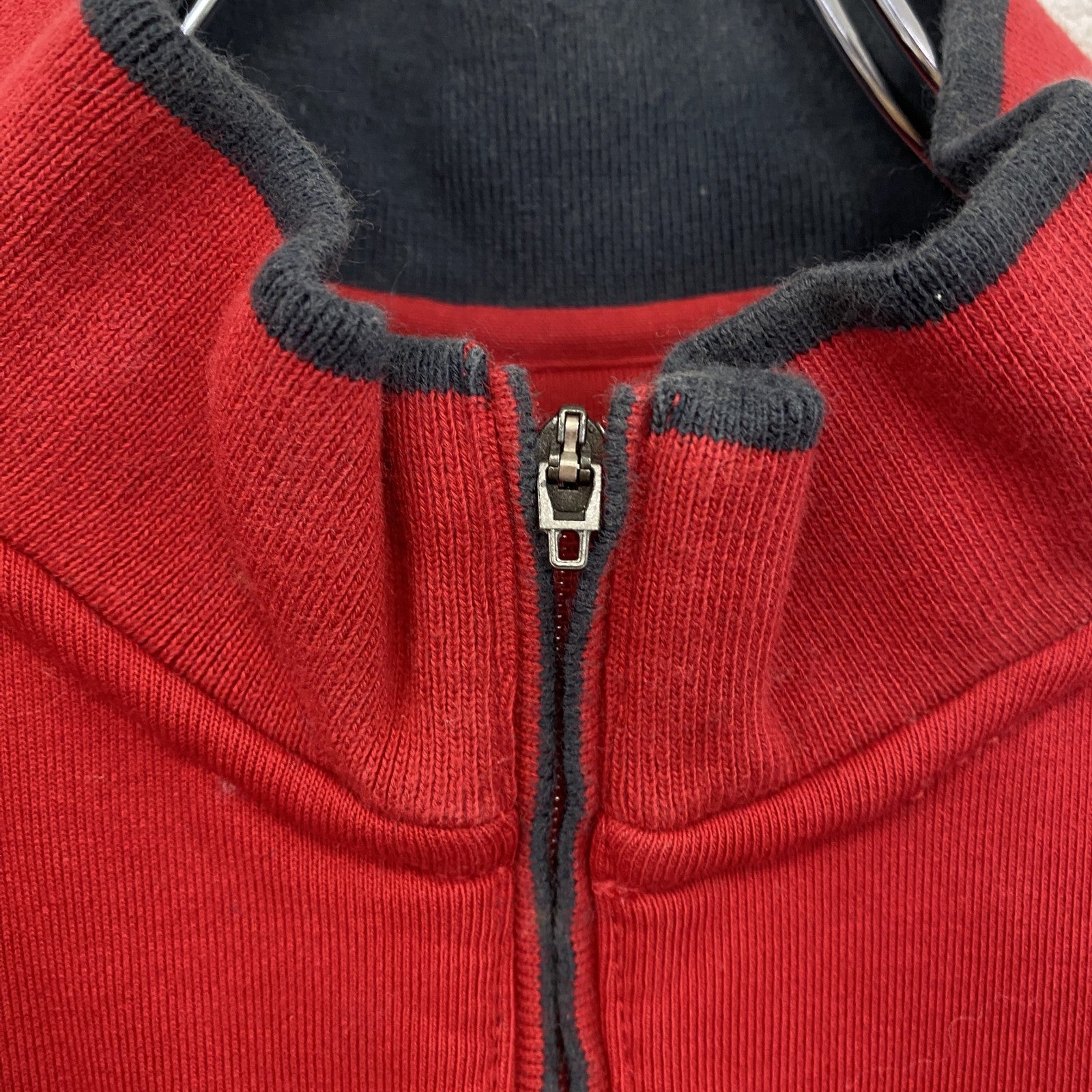 00s　adidas golf　アディダスゴルフ　ハーフジップスウェット/トレーナー　パフォーマンスロゴ　赤　レッド　Sサイズ