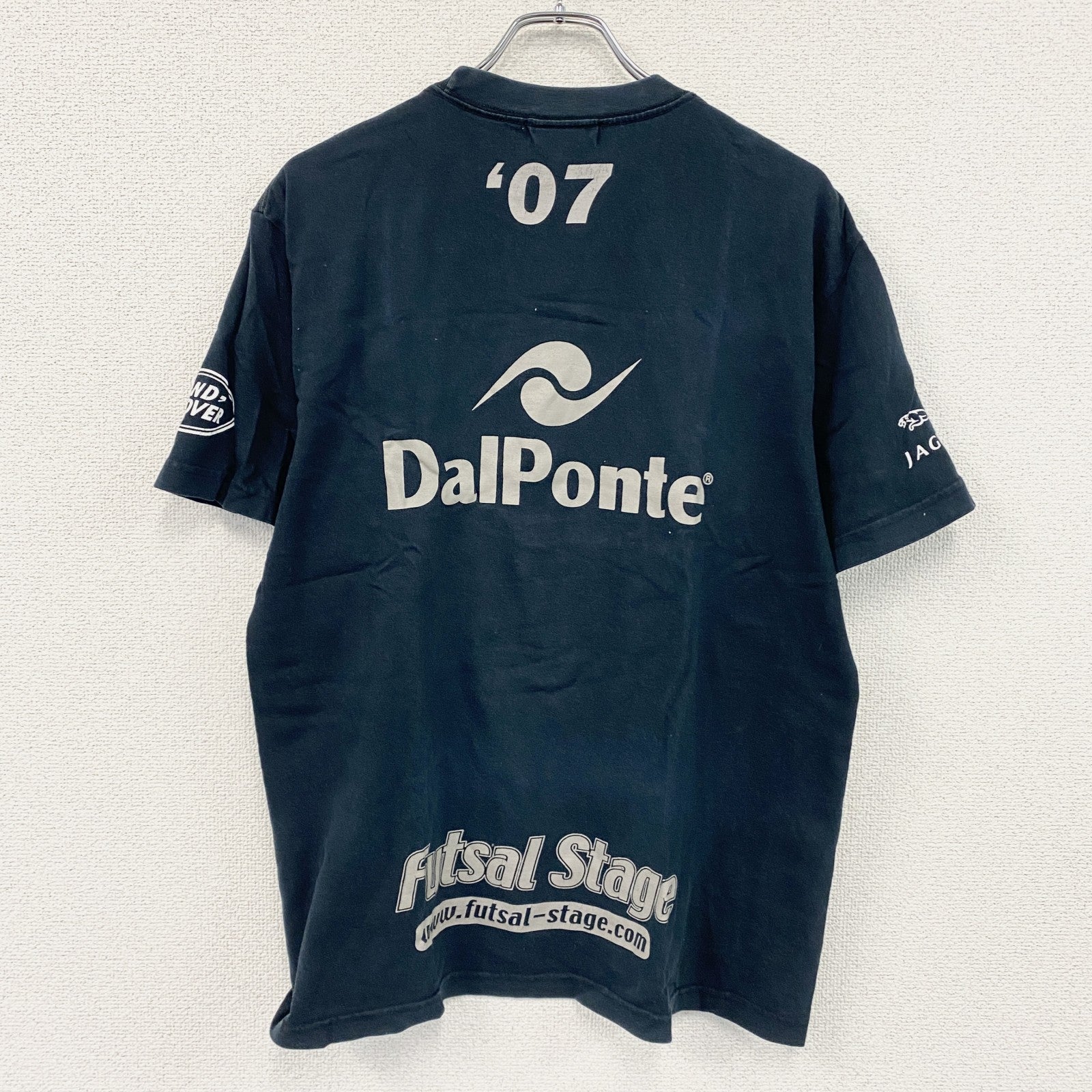 DalPonte　ダウポンチ　半袖プリントTシャツ　紺　ネイビー　Lサイズ
