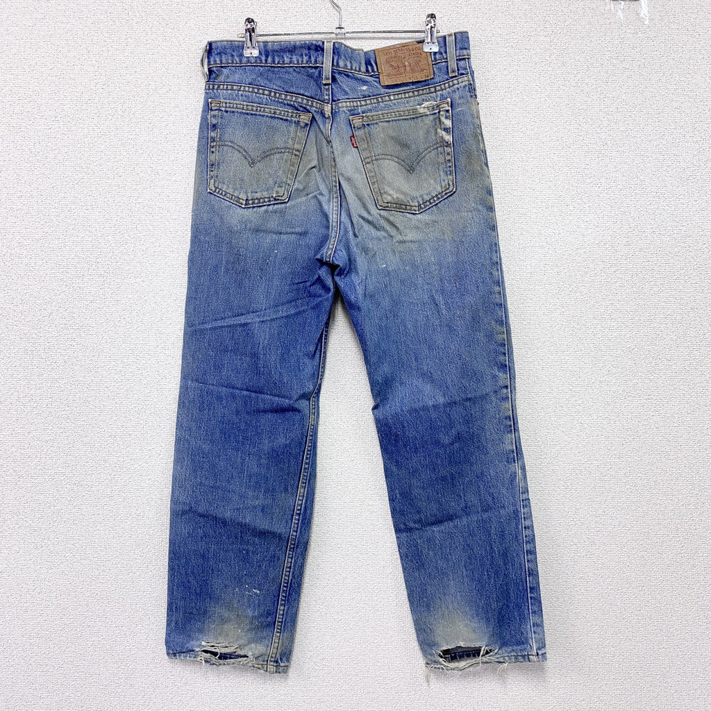 ～90s　Levi’s　リーバイス　510　デニムパンツ　ヴィンテージ　縦落ち　インディゴ　W33サイズ