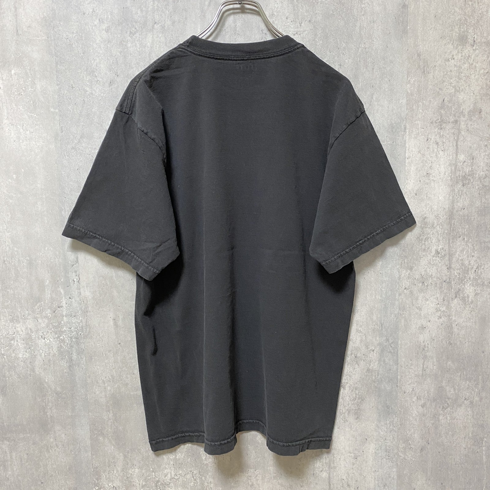 古着 used　Reebok　リーボック　半袖プリントTシャツ　黒　ブラック　レトロ　デザイン　個性的　クルーネック　春夏服