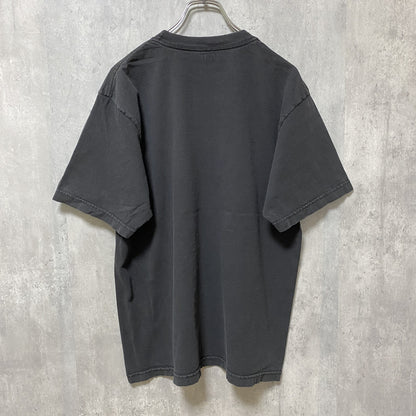 古着 used　Reebok　リーボック　半袖プリントTシャツ　黒　ブラック　レトロ　デザイン　個性的　クルーネック　春夏服