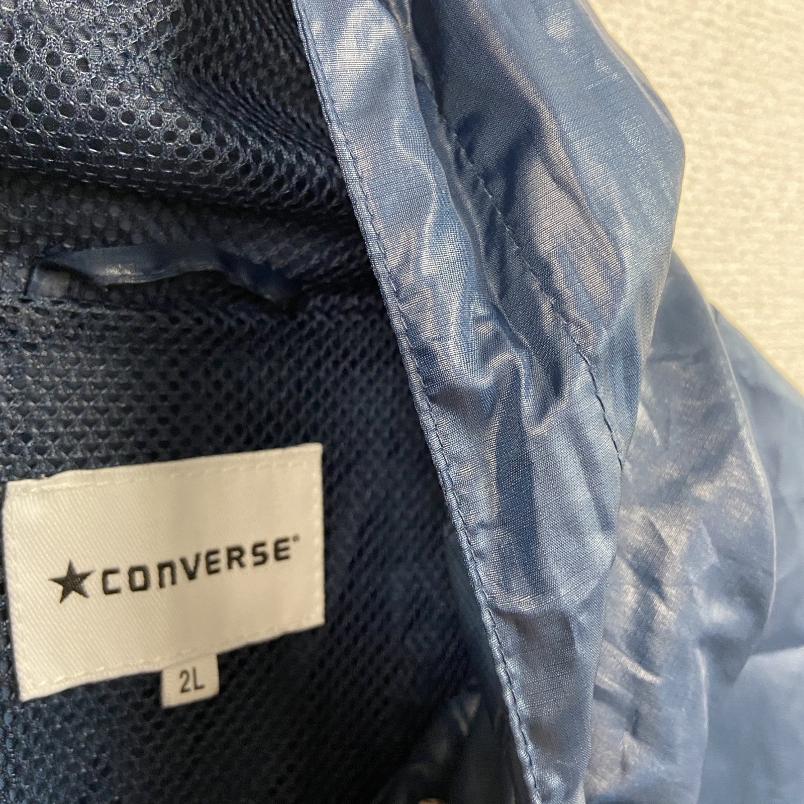 CONVERSE　コンバース　フルジップジャケット/フーディー　紺　ネイビー