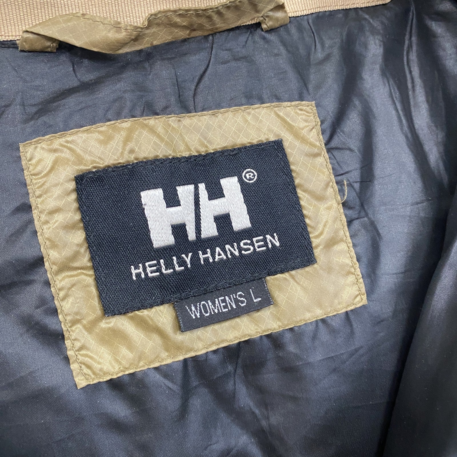 HELLY HANSENN　ヘリーハンセン　ダウンジャケット　ダウン80%　金色　ゴールド　Lサイズ