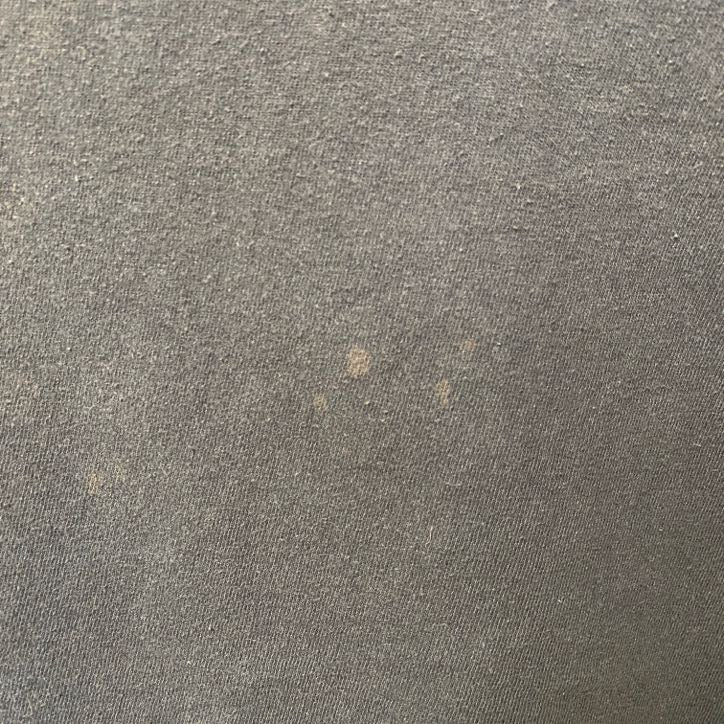 古着 used　半袖パロディープリントTシャツ　バドワイザー　黒　ブラック　レトロデザイン　個性的　クルーネック　Lサイズ