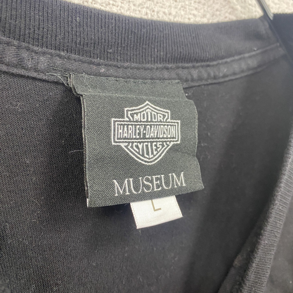 HARLEY DAVIDSON　ハーレーダビッドソン　半袖No.1プリントTシャツ　黒　ブラック　Lサイズ
