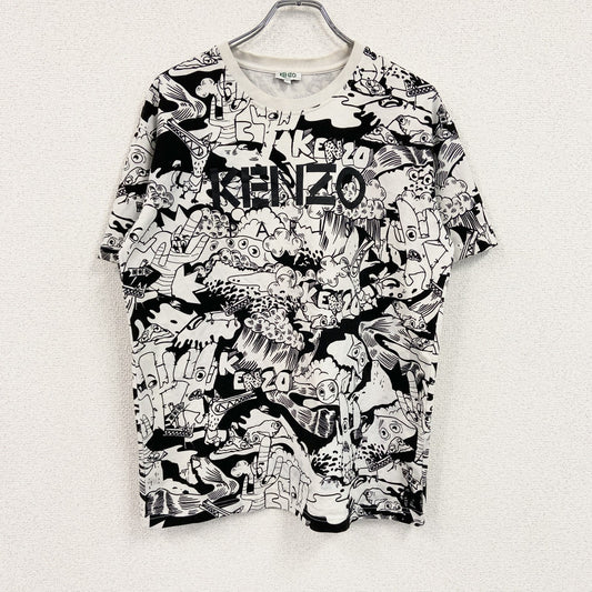 KENZO　ケンゾー　Cartoon Tシャツ　半袖プリントTシャツ　前面プリント　総柄　Mサイズ
