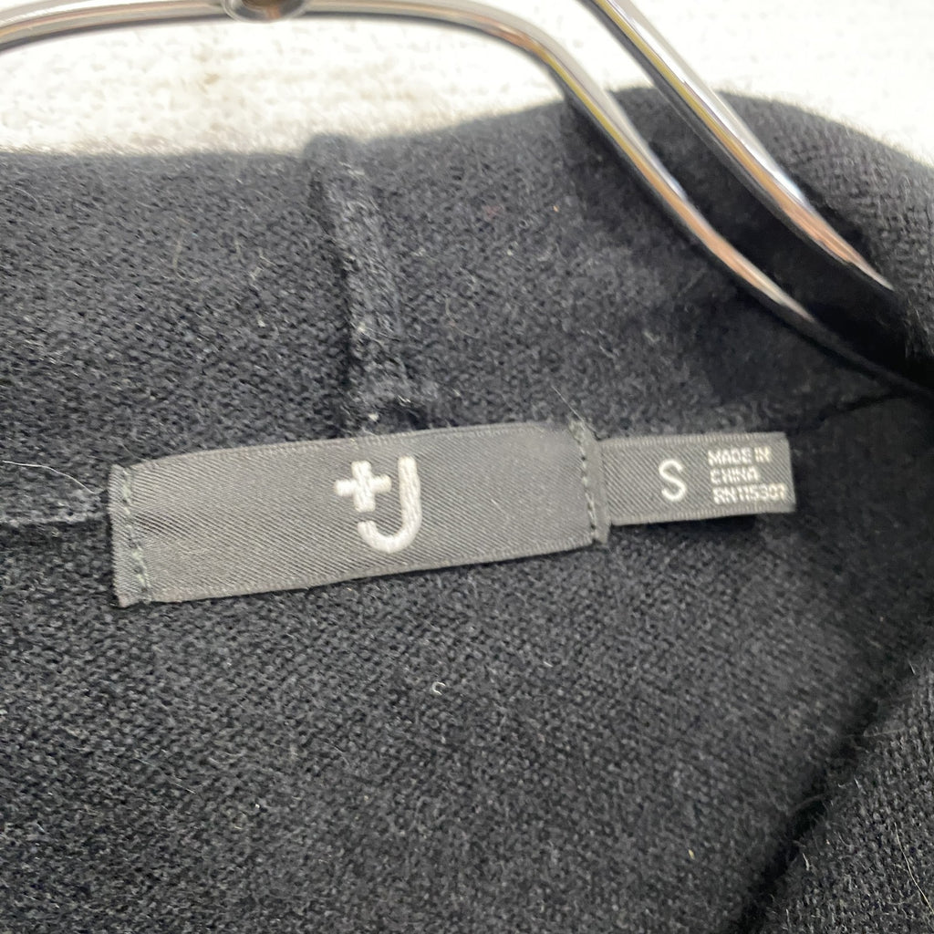 UNIQLO　ユニクロ　＋J　プラスジェイ　カシミヤニットカーディガン　ニットパーカー　黒　ブラック　Sサイズ