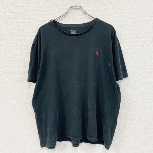 POLO RALPH LAUREN　ポロラルフローレン　半袖Tシャツ　刺繡ロゴ　黒　ブラック　XLサイズ