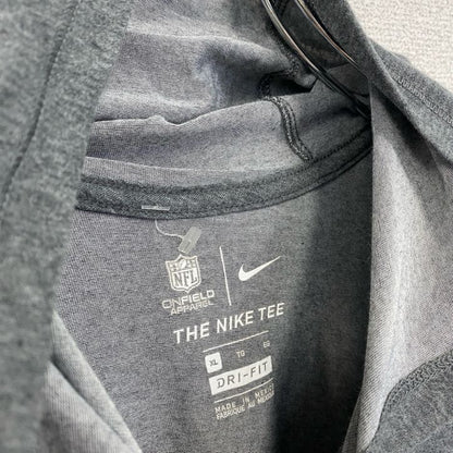 古着 used　NIKE　ナイキ　半袖フード付きパーカー　JAGUARS　ジャクソンビル　DRI-FIT　グレー　XLサイズ