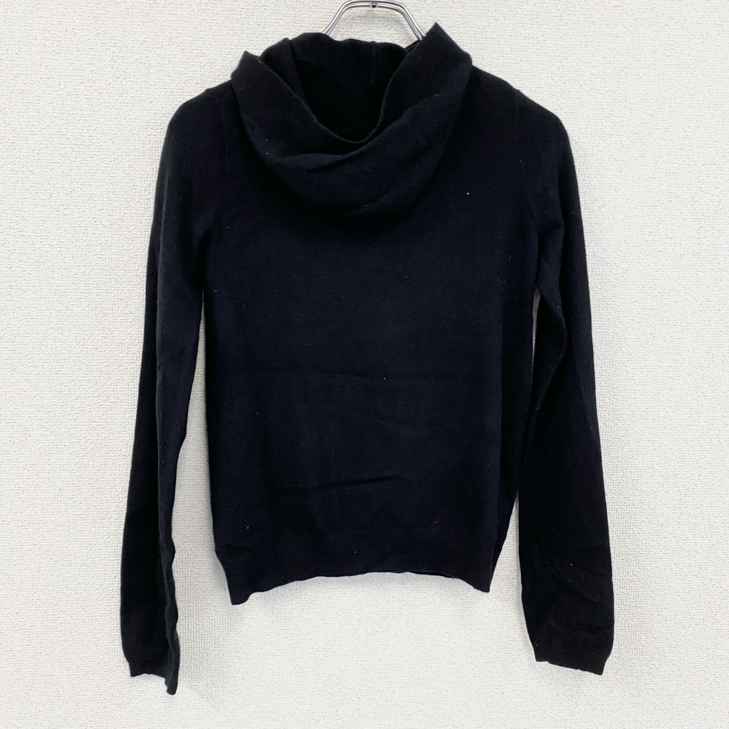 UNIQLO　ユニクロ　＋J　プラスジェイ　カシミヤニットカーディガン　ニットパーカー　黒　ブラック　Sサイズ