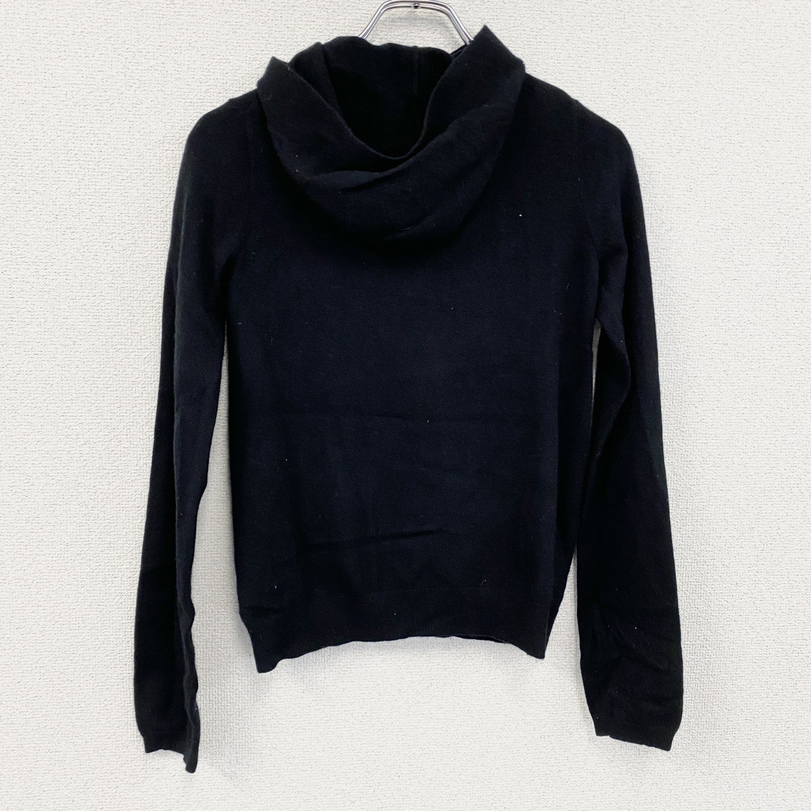 UNIQLO　ユニクロ　＋J　プラスジェイ　カシミヤニットカーディガン　ニットパーカー　黒　ブラック　Sサイズ