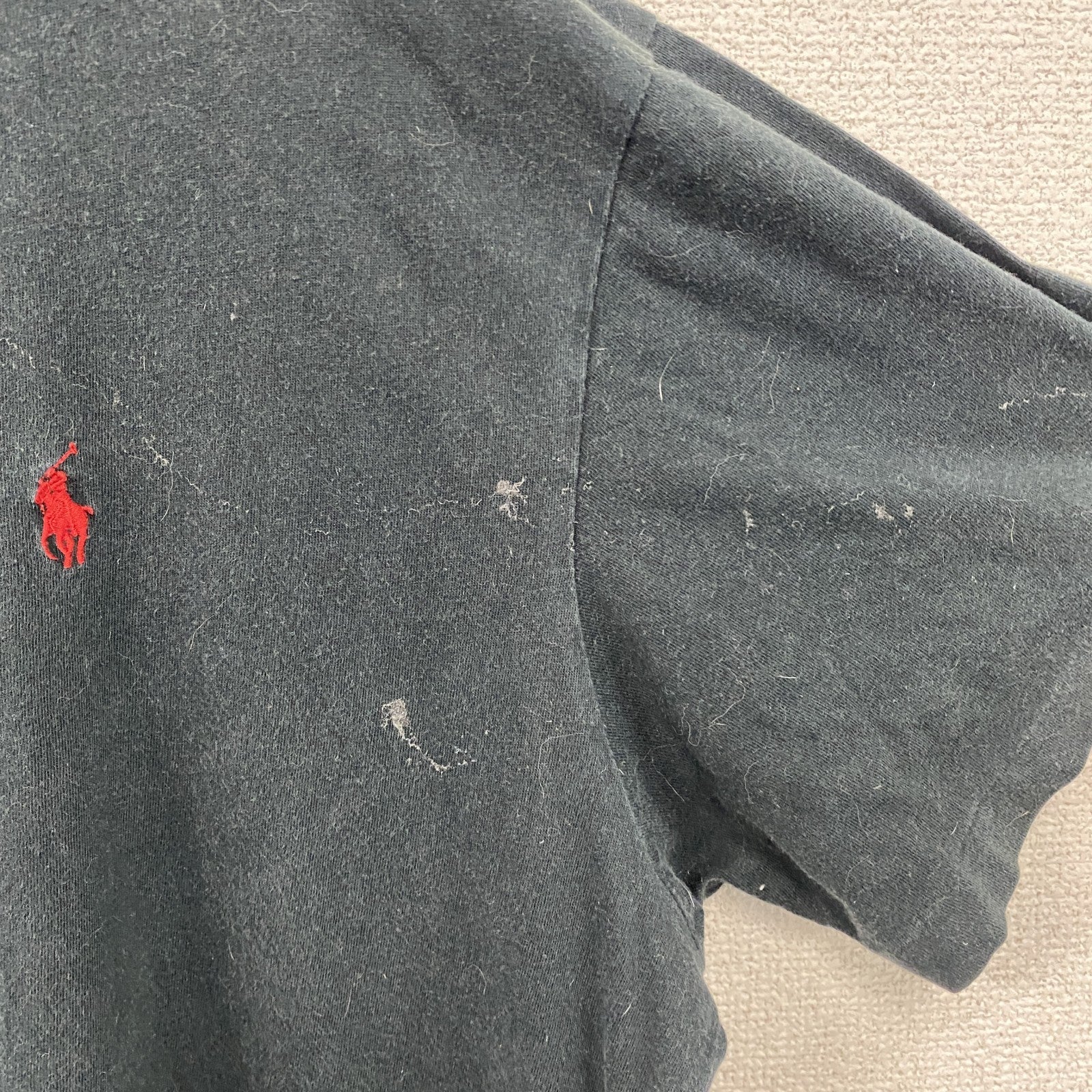 POLO RALPH LAUREN　ポロラルフローレン　半袖Tシャツ　刺繡ロゴ　黒　ブラック　XLサイズ