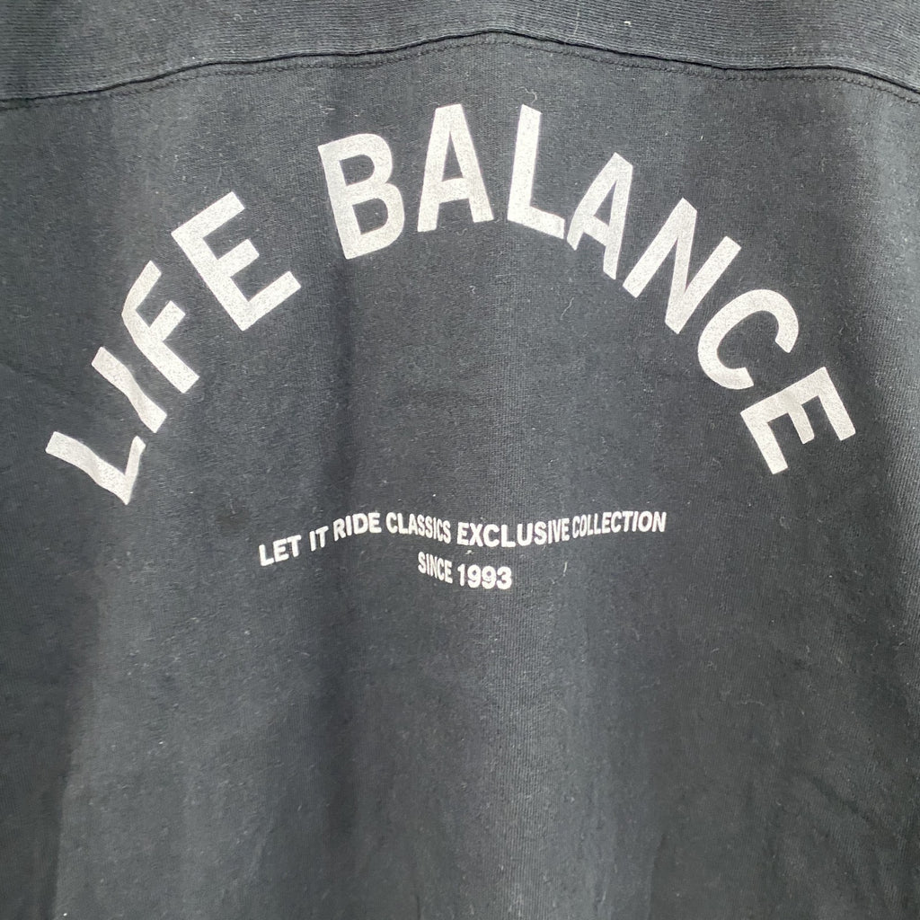 Champion　チャンピオン　長袖Tシャツ/ロンT　アーチプリント　トリコタグ　復刻　黒　ブラック　Mサイズ