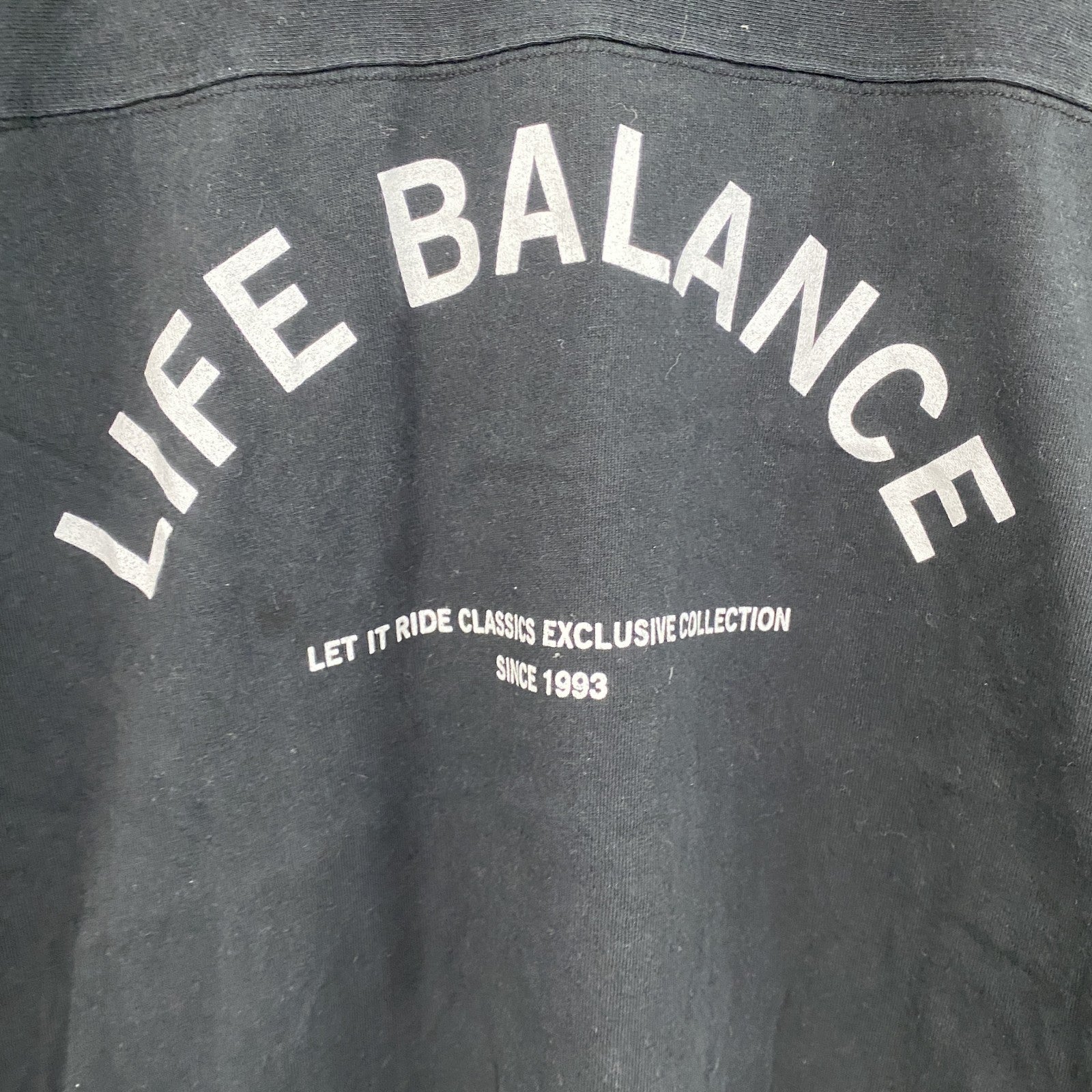 Champion　チャンピオン　長袖Tシャツ/ロンT　アーチプリント　トリコタグ　復刻　黒　ブラック　Mサイズ