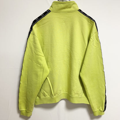 古着 used　Champion　チャンピオン　USA製　長袖ジップアップスウェット　ハイネックトレーナー　黄緑　秋冬服　Mサイズ