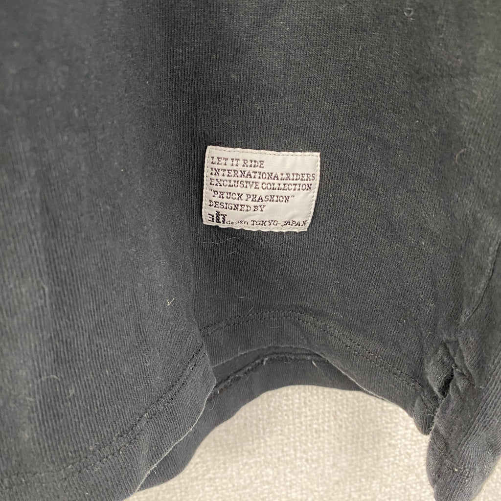 Champion　チャンピオン　長袖Tシャツ/ロンT　アーチプリント　トリコタグ　復刻　黒　ブラック　Mサイズ