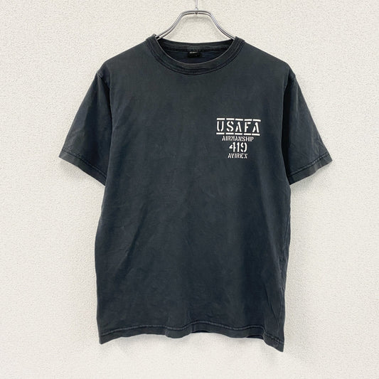 AVIREX　アヴィレックス　半袖プリントTシャツ　黒　ブラック　Mサイズ　