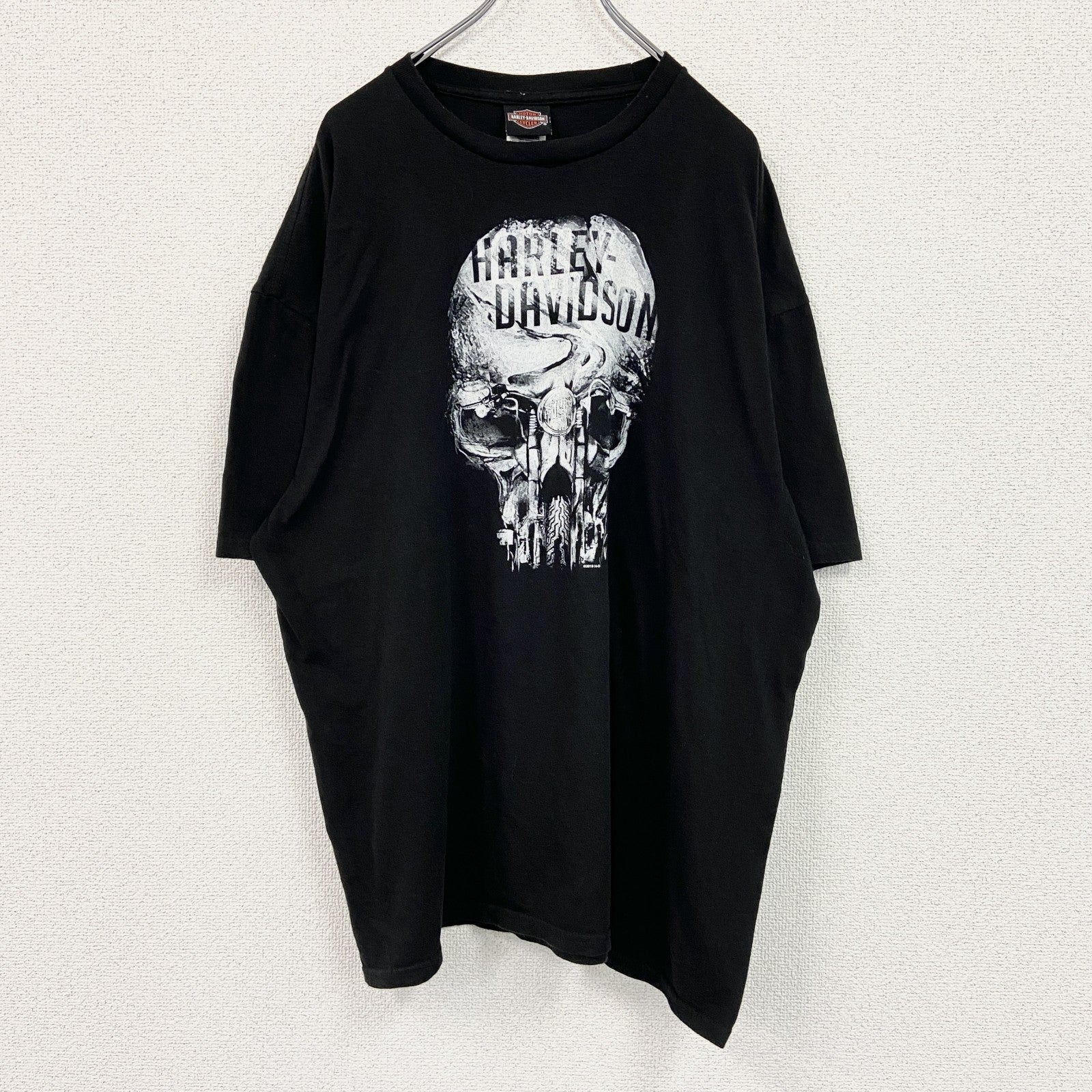 HARLEY DAVIDSON　ハーレーダビッドソン　半袖プリントTシャツ　黒　ブラック　XXLサイズ
