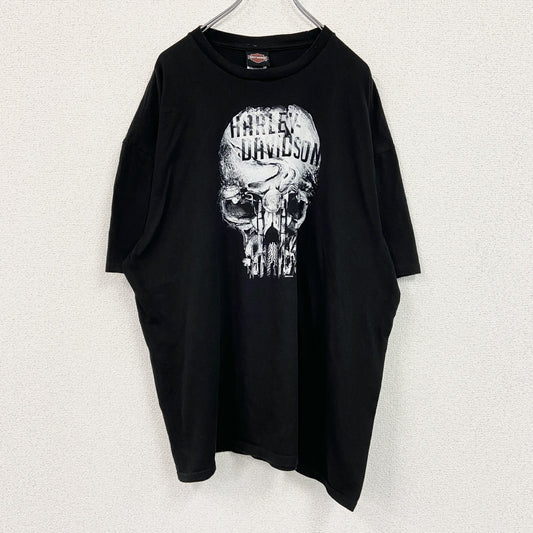 HARLEY DAVIDSON　ハーレーダビッドソン　半袖プリントTシャツ　黒　ブラック　XXLサイズ