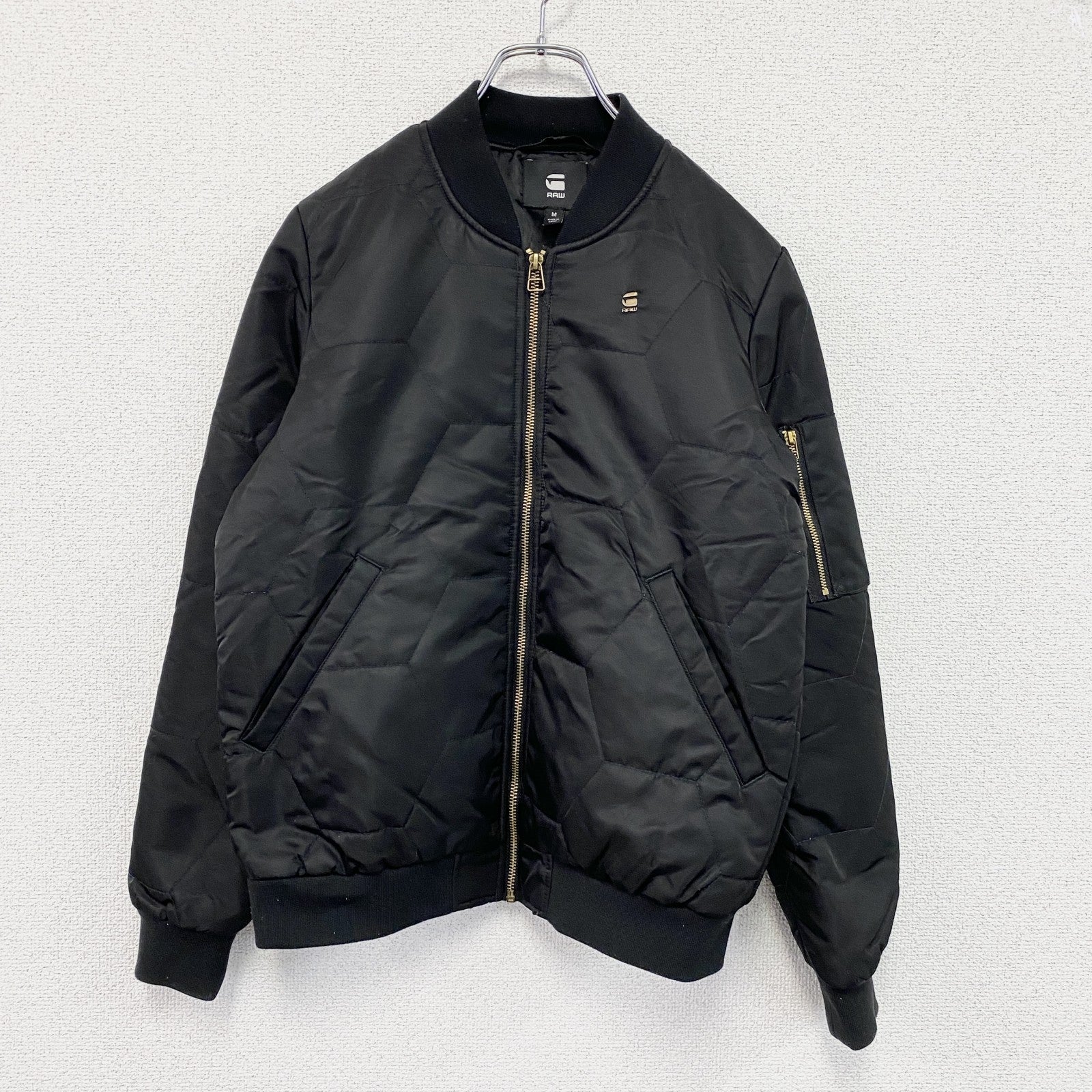 G-STAR RAW　ジースターロゥ　MA-1/ボンバージャケット　黒　ブラック　Mサイズ