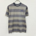 THE NORTH FACE　ザ・ノースフェイス　半袖プリントTシャツ　ボーダー　青　ブルー　グレー　Lサイズ