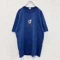～90s　crazy shirt　クレイジーシャツ　半袖プリントアニマルTシャツ　シングルステッチ　ヴィンテージ　青　ブルー　Lサイズ