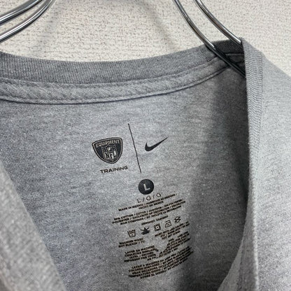 古着 used　NIKE　ナイキ　半袖プリントTシャツ　ピッツバーグ・スティーラーズ　クルーネック　グレー　Lサイズ