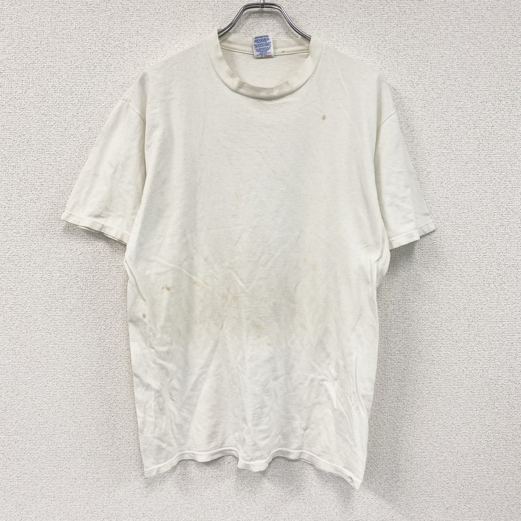 JERZEES　ジャージーズ　半袖プリントTシャツ　シングルステッチ　白　ホワイト　Lサイズ