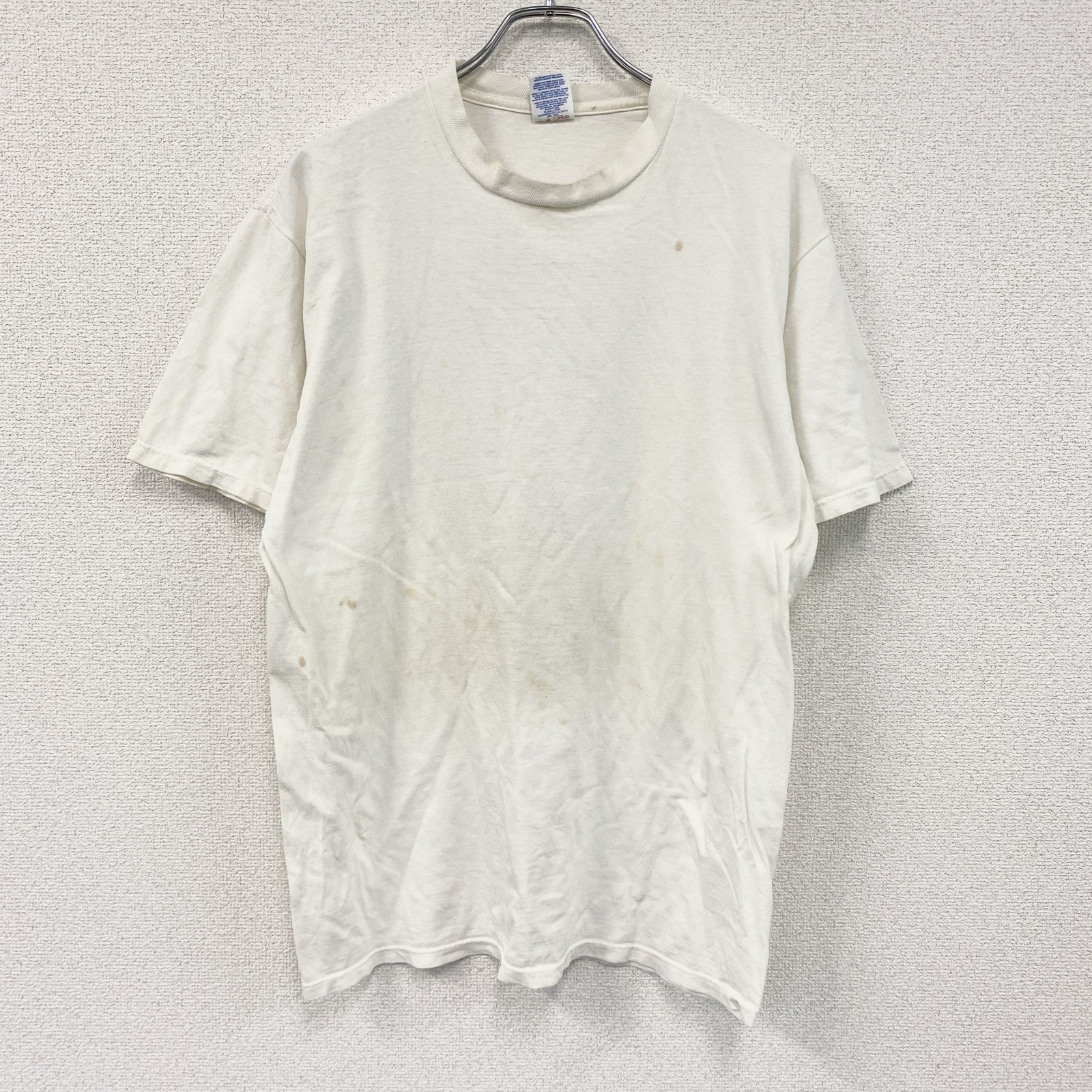 JERZEES　ジャージーズ　半袖プリントTシャツ　シングルステッチ　白　ホワイト　Lサイズ