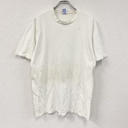 JERZEES　ジャージーズ　半袖プリントTシャツ　シングルステッチ　白　ホワイト　Lサイズ
