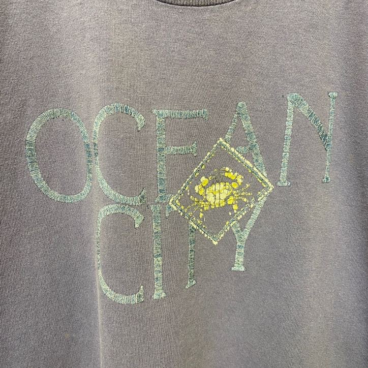 古着 used　90s　90年代　ヴィンテージ　フルーツオブザルーム　半袖プリントTシャツ　シングルステッチ　オーバーサイズ